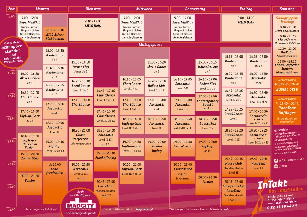 Aktueller Stundenplan